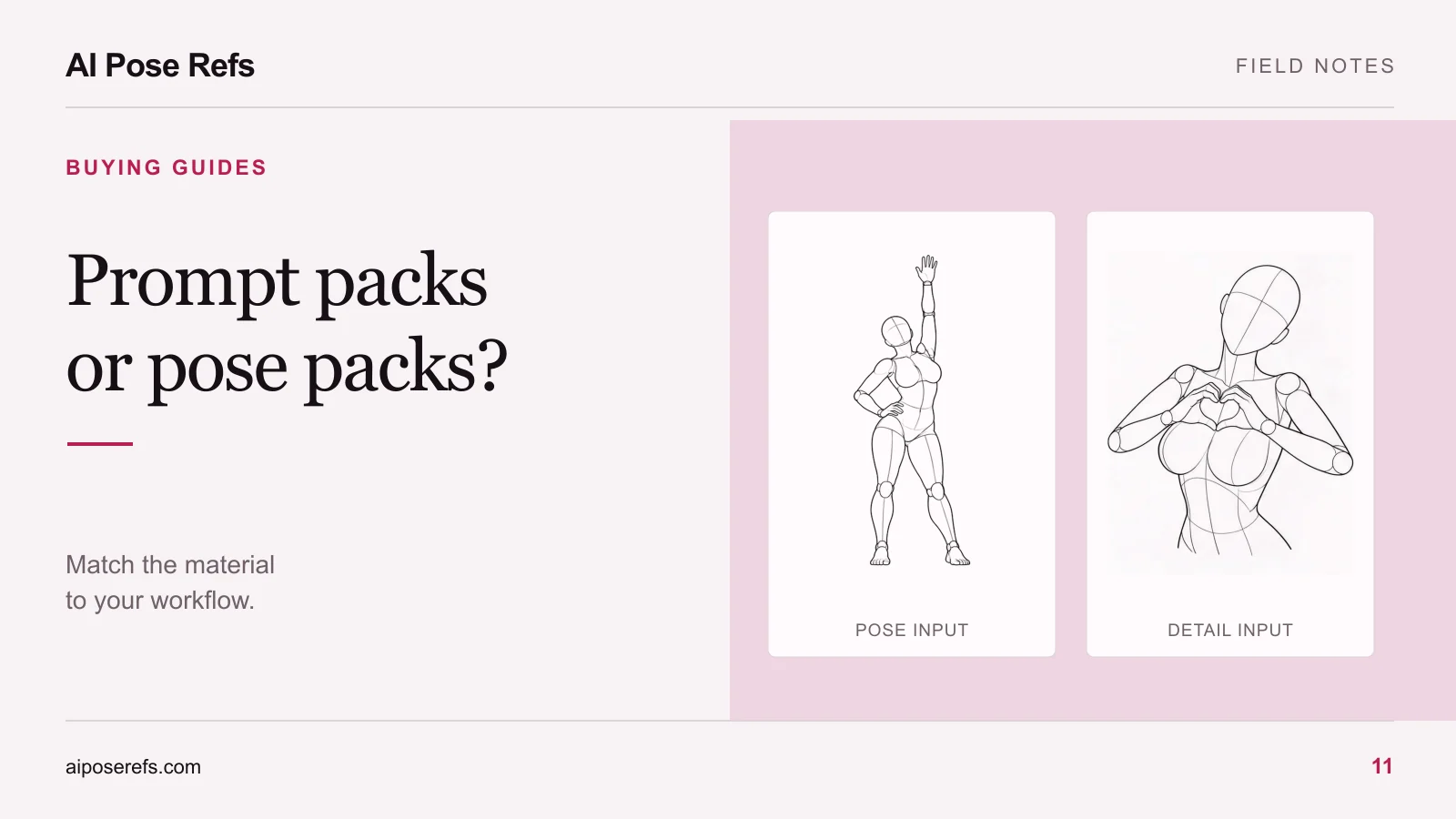 AI prompt packs vs pose reference packs: which fits your workflow?