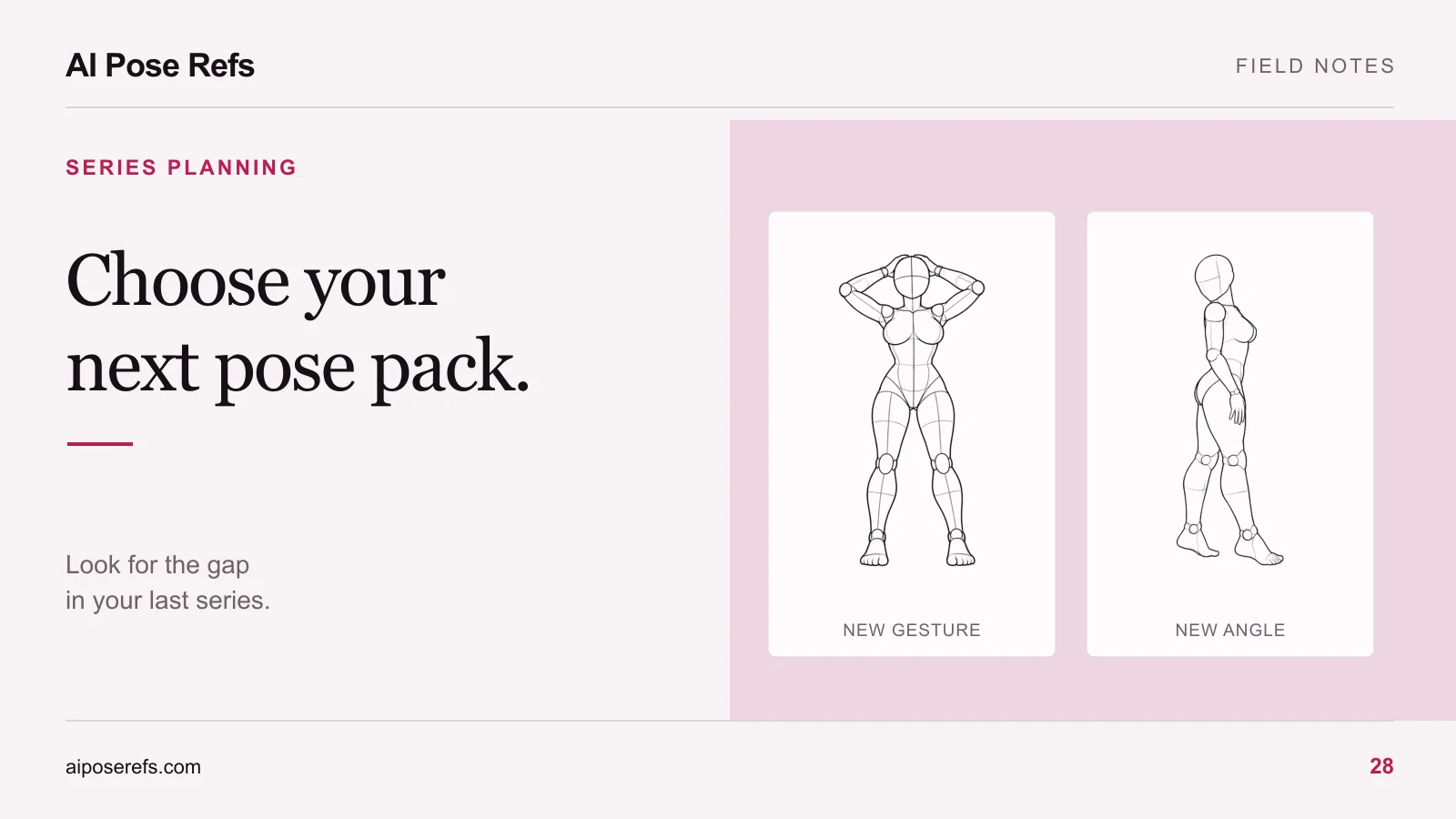 How to choose your next pose pack after finishing one series