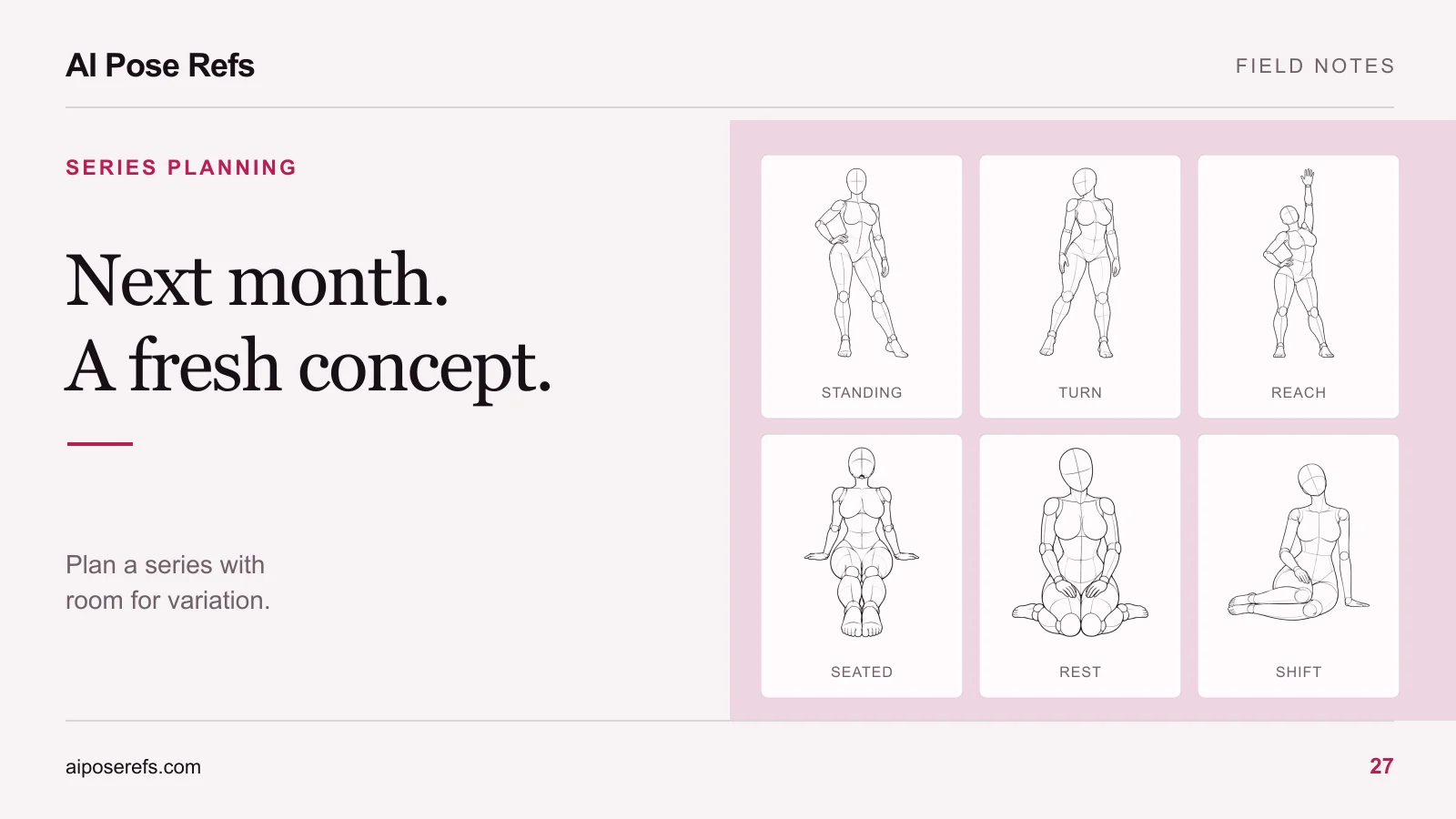How to plan a monthly AI photoshoot series without repeating yourself