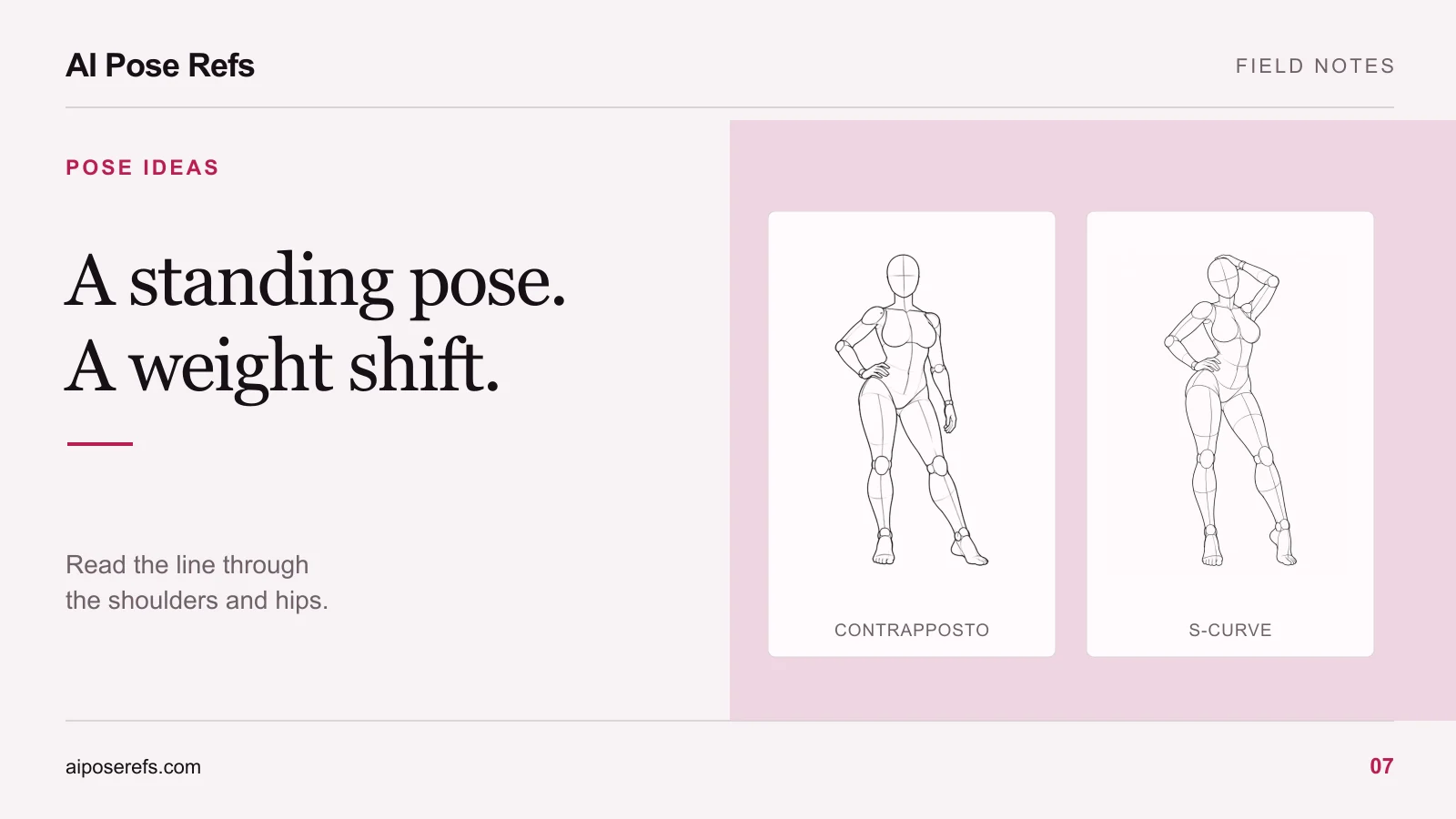 Standing boudoir poses: use weight shifts and clear silhouettes