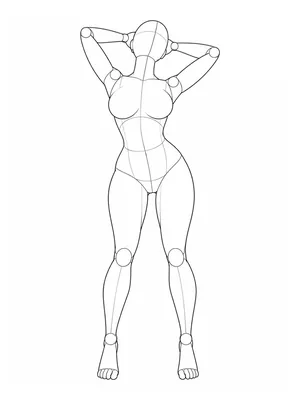 Back arch with both hands in the hair