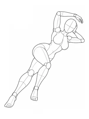 Side-lying S-curve with an arm overhead