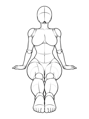 Seated with both hands behind
