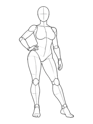 Contrapposto with a hand on the hip