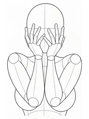 Looking through the fingers of both hands