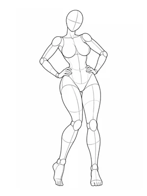 Back arch with hands on hips and one knee turned in