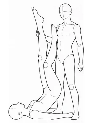 Partner-supported ankle lift with legs in a V