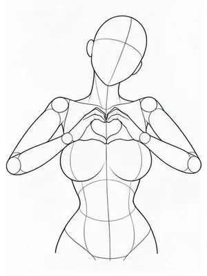 Hand heart in front of the chest